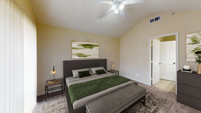 Spacious Bedroom - Lakeside at Coppell Apartments