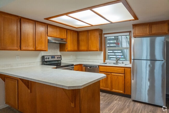 2BR, 2BA, - 1055SF - Kitchen - Nobl Park Apartments