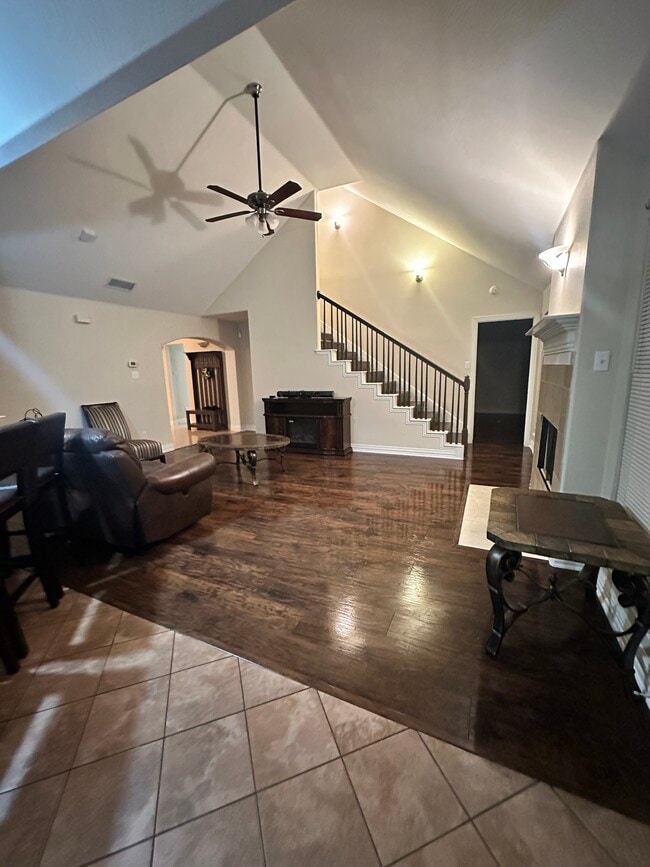 Furnished Den with Fireplace TV Stand - 2035 Chevella Dr