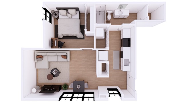 1 br / 1 ba: $1,295 - Water Trail Row