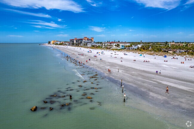 Redington Shores is known for its white sand beaches and clear ocean water.