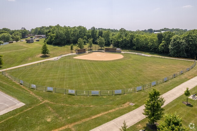 A baseball field is offered at Alexandria Community Park.