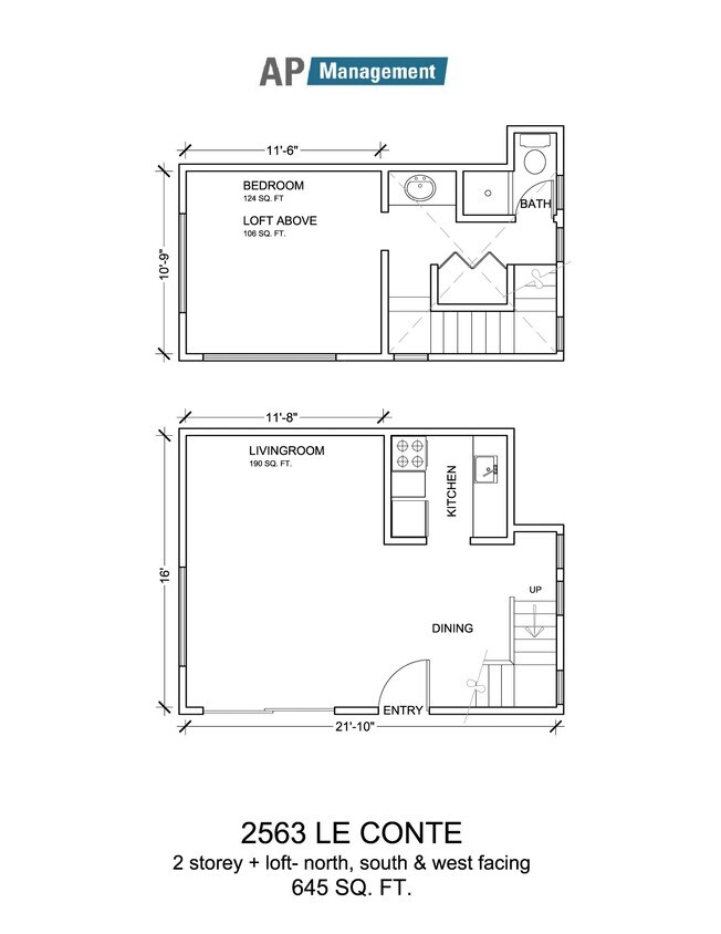 Floor Plan - 2563 Le Conte Ave