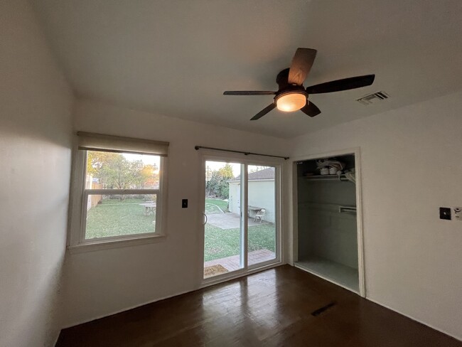 Bedroom 1 with sliding door to backyard - 2826 El Nido Dr