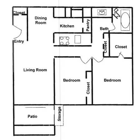 2br/2bth 900 SF - Namaste Apartments