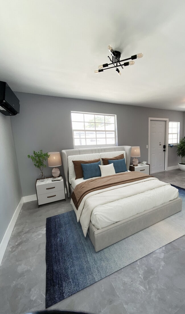 Virtually staged bedroom - 2420 SW 11th St