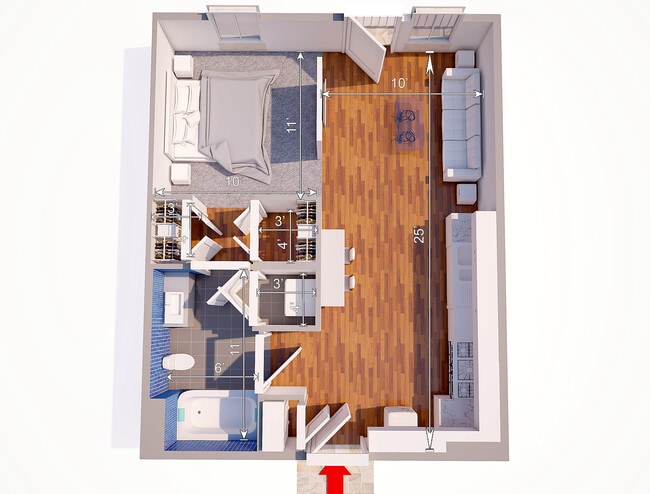 The Trinity- 1x1 - Bluffview Apartments