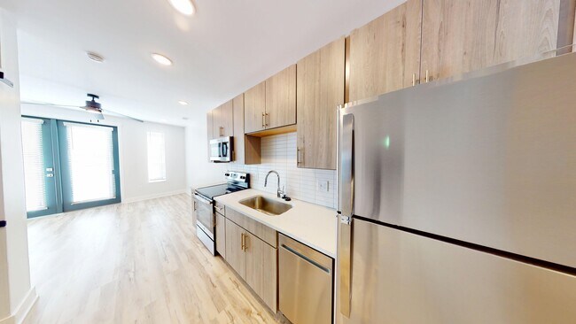 Cocina del club - Factory 52 Townhomes