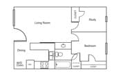 2 Bedroom / 1 Bath RDG