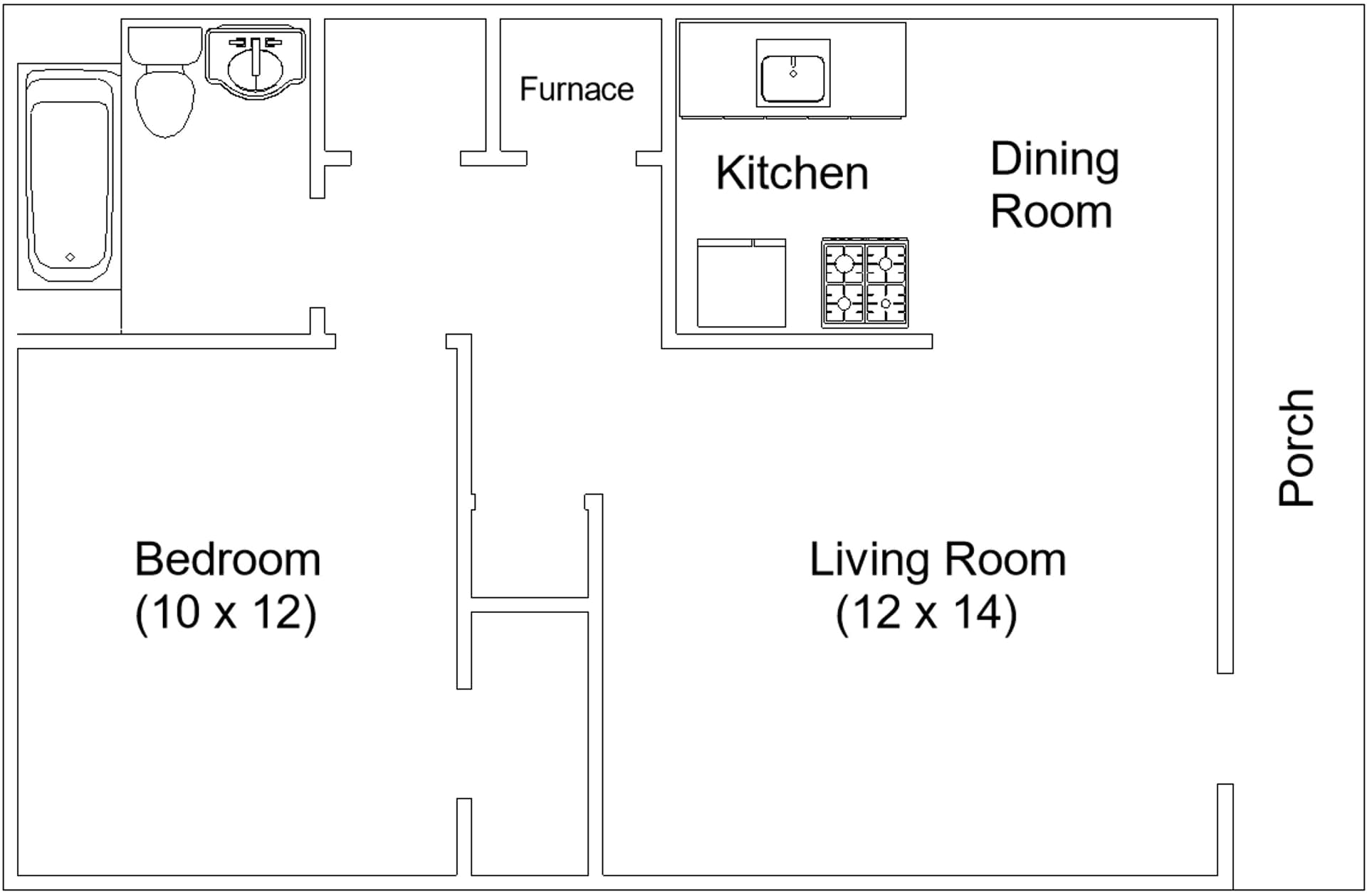 Mayberry Ranch Apartments – 1 Bed / 1 Bath HT