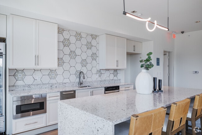 Clubroom Kitchen - Lofts Downtown Nexton
