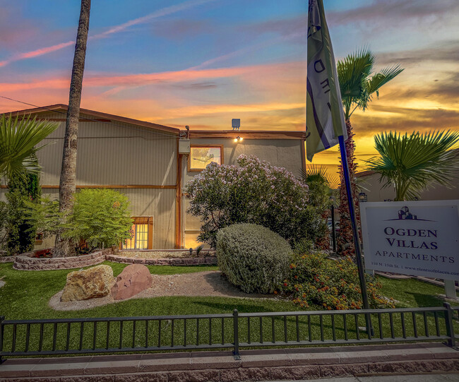 Property Exterior at Twilight - Ogden Villas