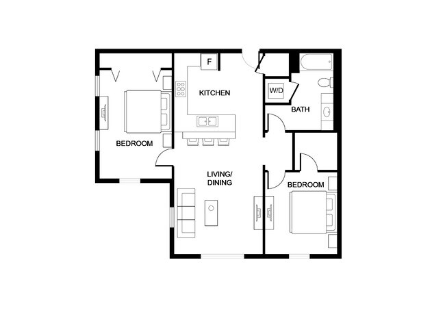 D1 - Dos habitaciones, 900 pies cuadrados - Riverside Retreat at Federal City – 55+Adults