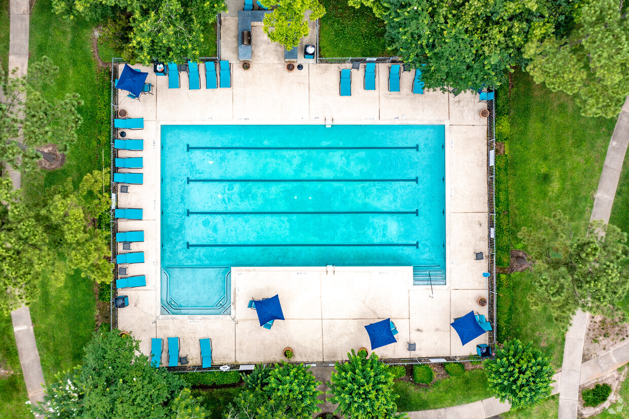 Vista aérea - Piscina de entrenamiento - Bellevue at Clear Creek