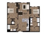 2-B1A Two bed two bath