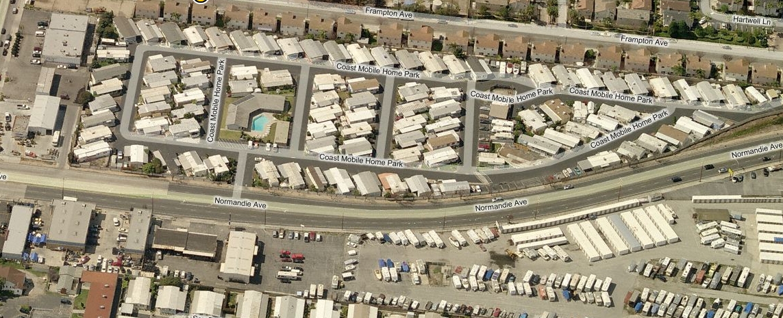 Aerial Photo - Coast Mobile Home Park