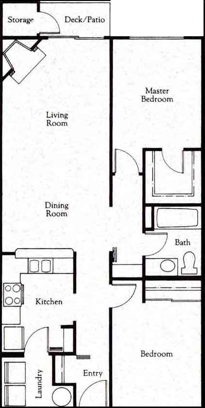 2HAB/1BA - Poplar Lane Apartments