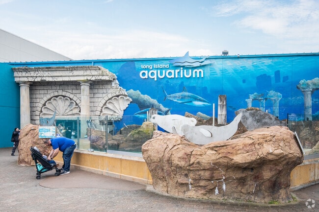 The Long Island Aquarium in Riverhead offers hands-on exhibits for all ages.