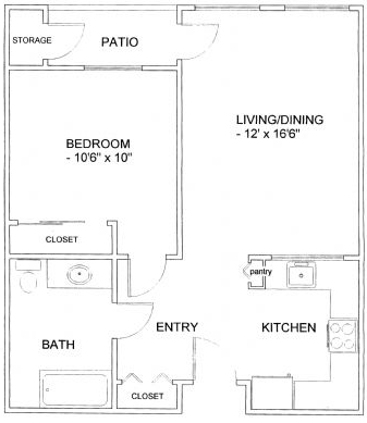 1BR/1BA - Coy D. Estes Apartments