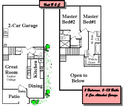 2BR/2.5BA - Shadow Ridge Townhomes