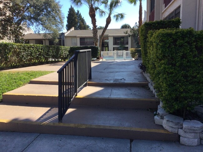 Walking toward pool - 8610 Huron Ct