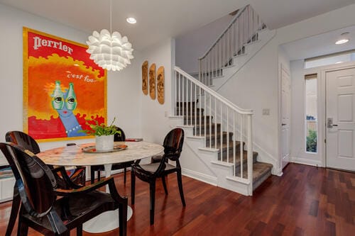 Dining Room with Mounted TV and Speaker Included and Fireplace - 5831 Seawalk Dr