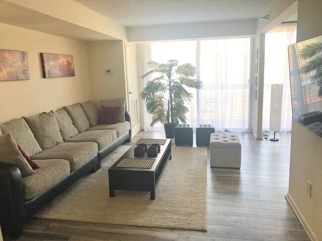 example of furnished living room - 7401 Westlake Terrace Apartment