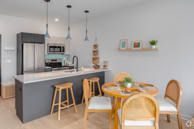1 habitación, 1 baño, 708 pies cuadrados, cocina - The Americana