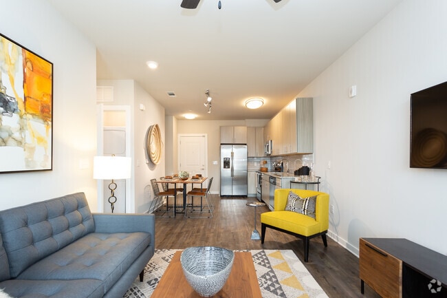 1HAB, 1BA - 847sf A3- Sala de estar - Hudson 5401