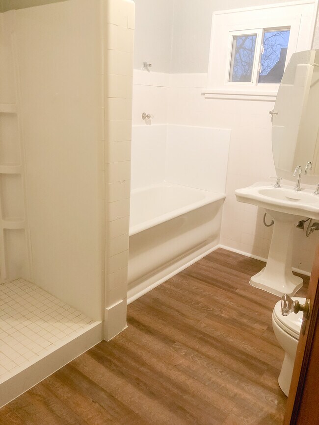 Spacious Bathroom with shower and HUGE soaking tub - 1048 37th St