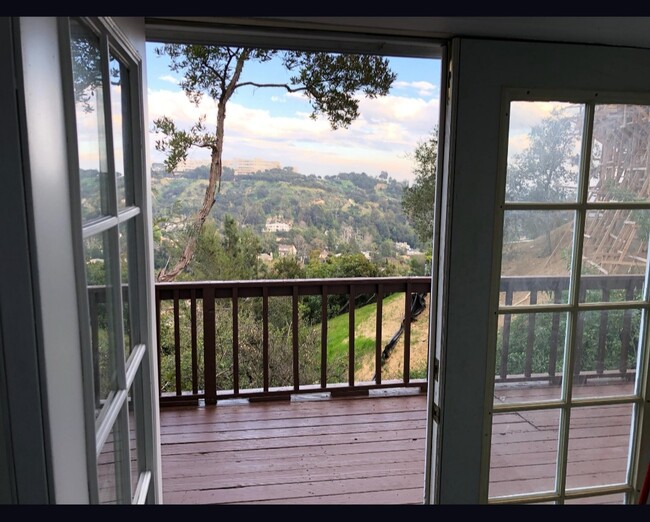 View of Getty, city and hills - 960 N Tigertail Rd