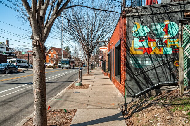 Beautiful murals and artwork can be found hidden throughout the Cherokee Triangle neighborhood.