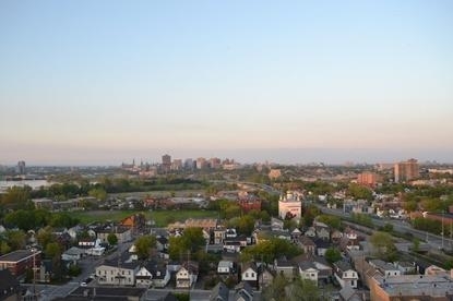 View from 360° panoramic rooftop deck - 201 Parkdale Av
