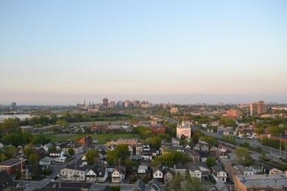 View from 360° panoramic rooftop deck - 201 Parkdale Av