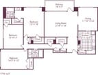 3 Bedroom, 2 Bath 1756 SF C1