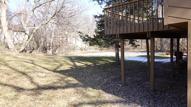 Large back yard with patio and view of pond - 2317 Montana Ave E