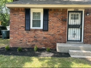 Front side of home new landscaping - 2980 Semmes St