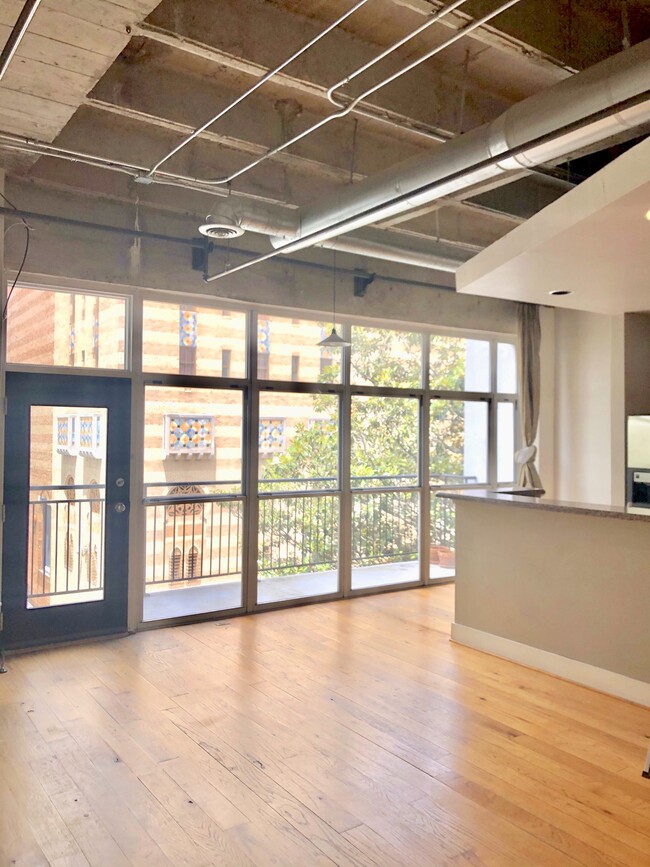 Living room wall windows - 33 Ponce de Leon Ave NE