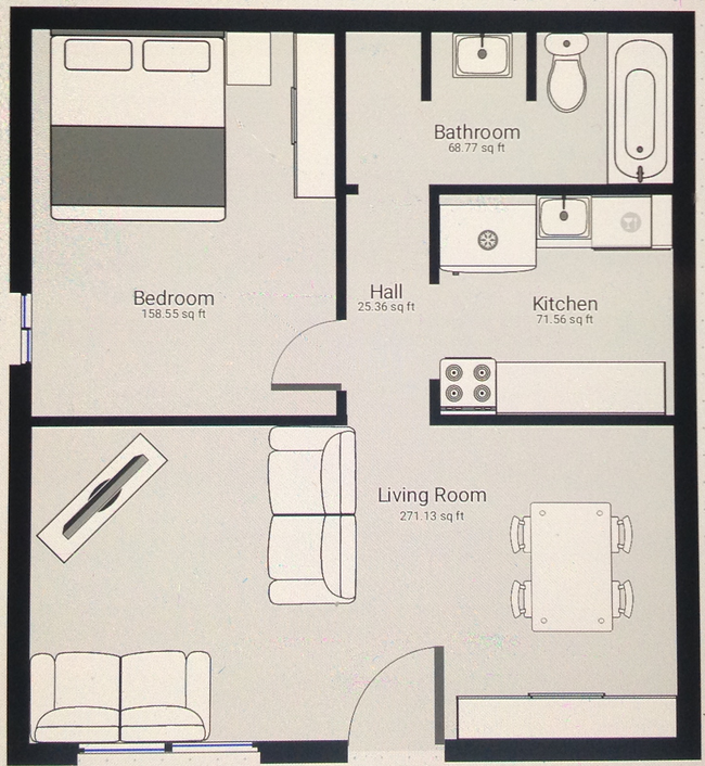 Floor Layout - 7124 72nd Ln N