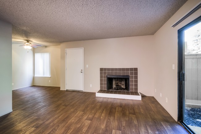 Hardwood Floor with Fire Place - Ravello Apartments