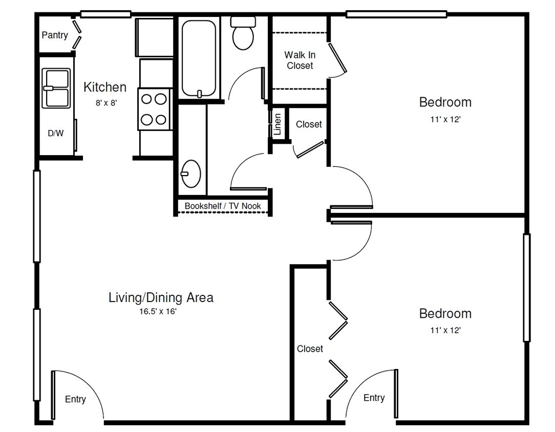 2BR/1BA - Grover Gardens