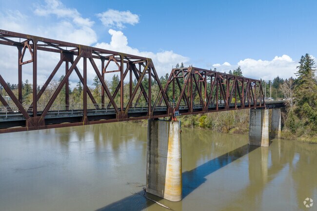The Wilsonville Railroad Bridge overlooks the Willamette River in Wilsonville.