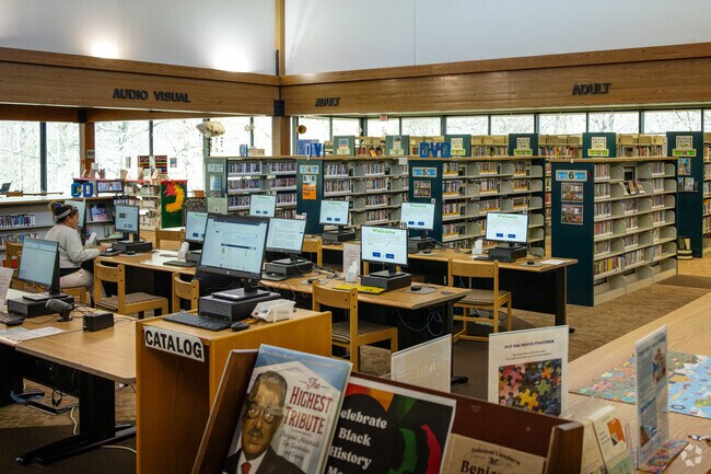 The Tyger Library is a popular destination for locals and visitors alike.