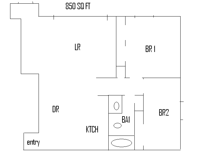 2BR/1BA - Ridgedale Square Apartments