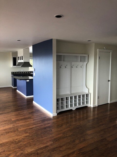 coat rack and shoe storage - 707 N Forest St