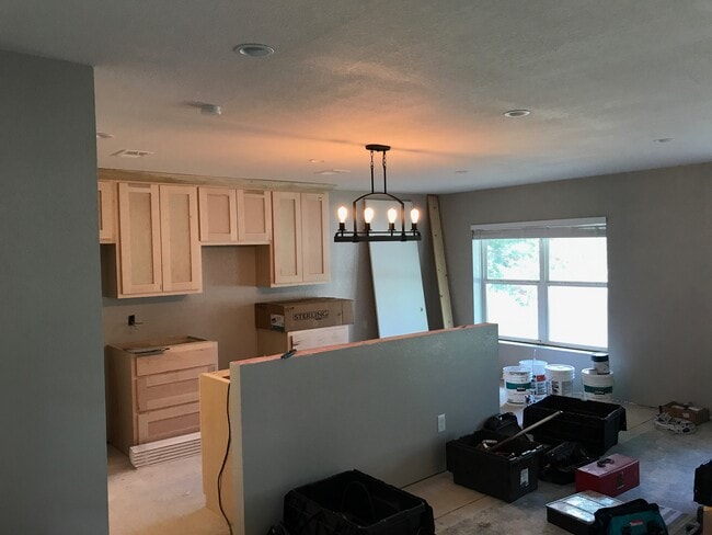 In progress picture of the remodel! This home will have a great large family space with the all new kitchen overlooking the family room. Plus a breakfast bar! - 6520 Finch