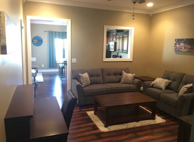 Open living room includes views from kitchen. - 1023 Kidron Way