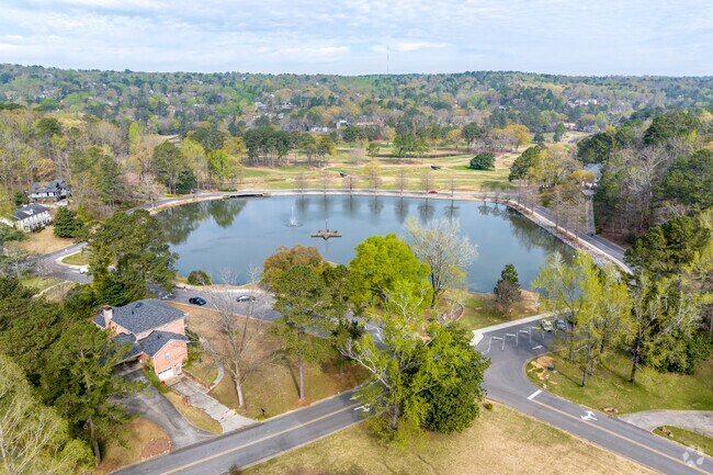 An aerial view of Star Lake.