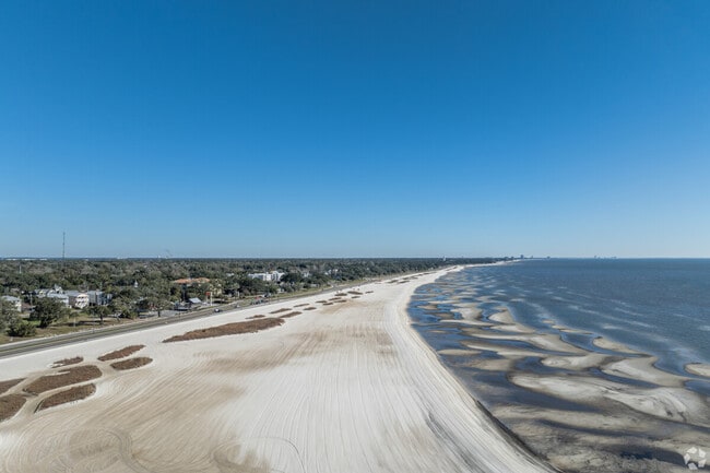 The beaches of Gulfport stretch as far as the eye can see.