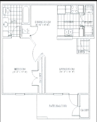 Plano de planta - Spring Lake Apartments